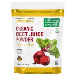 California Gold Nutrition, SuperFood，有機甜菜汁粉，8.5 盎司（240 克）