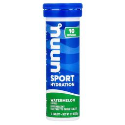 Nuun, 運動補水，泡騰電解質飲品，西瓜味，10 片
