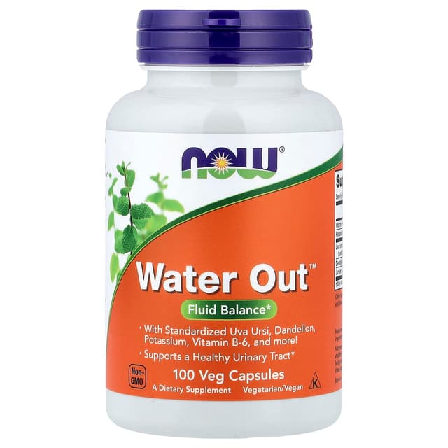 NOW Foods, Water Out™,100 粒素食膠囊