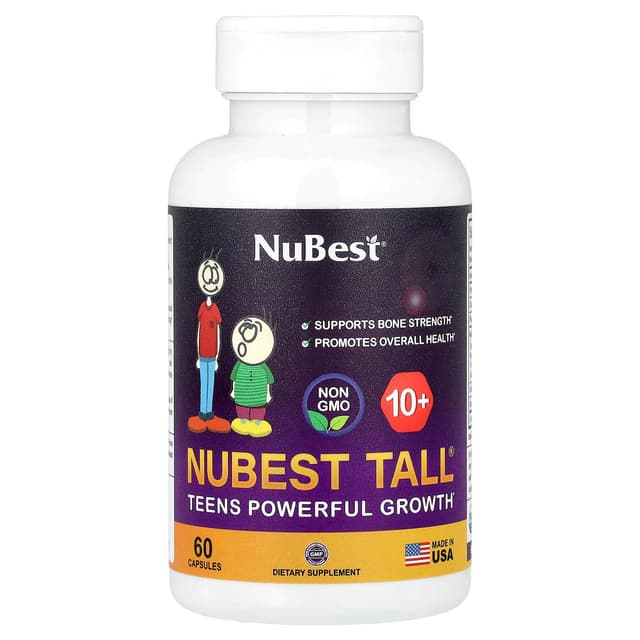 NuBest, Tall® 10+,青少年優效生長幫助,60 粒膠囊