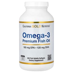 California Gold Nutrition, Omega-3，優質魚油，240 粒魚明膠軟膠囊