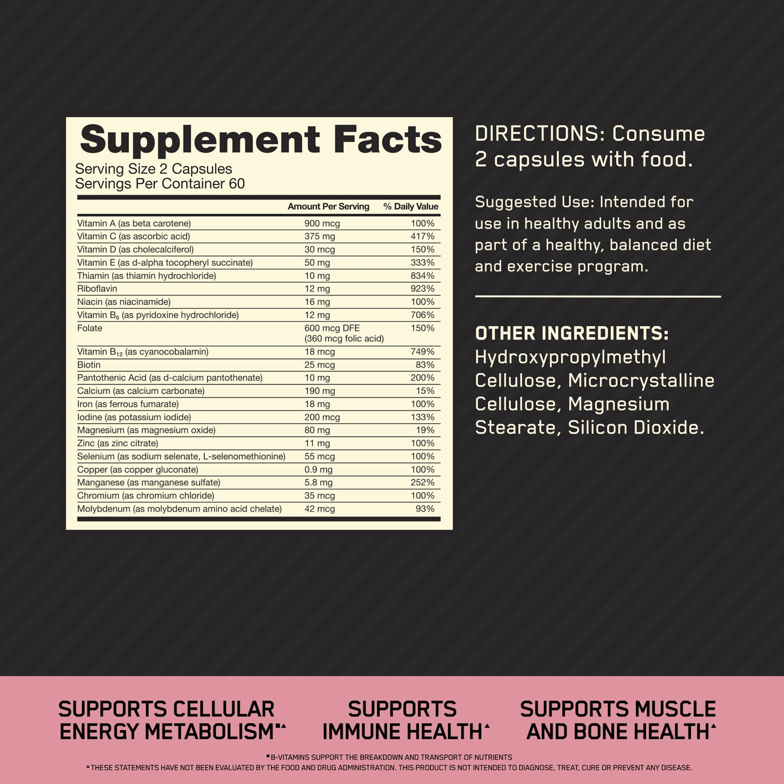 Optimum Nutrition, Opti-Women®，針對活躍女性的多維他命，120 粒膠囊