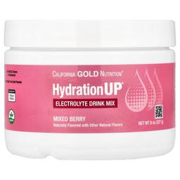 California Gold Nutrition, HydrationUP®，含鈣、鉀、維他命 C 與維他命 E，綜合莓果口味，8 盎司（227 克）
