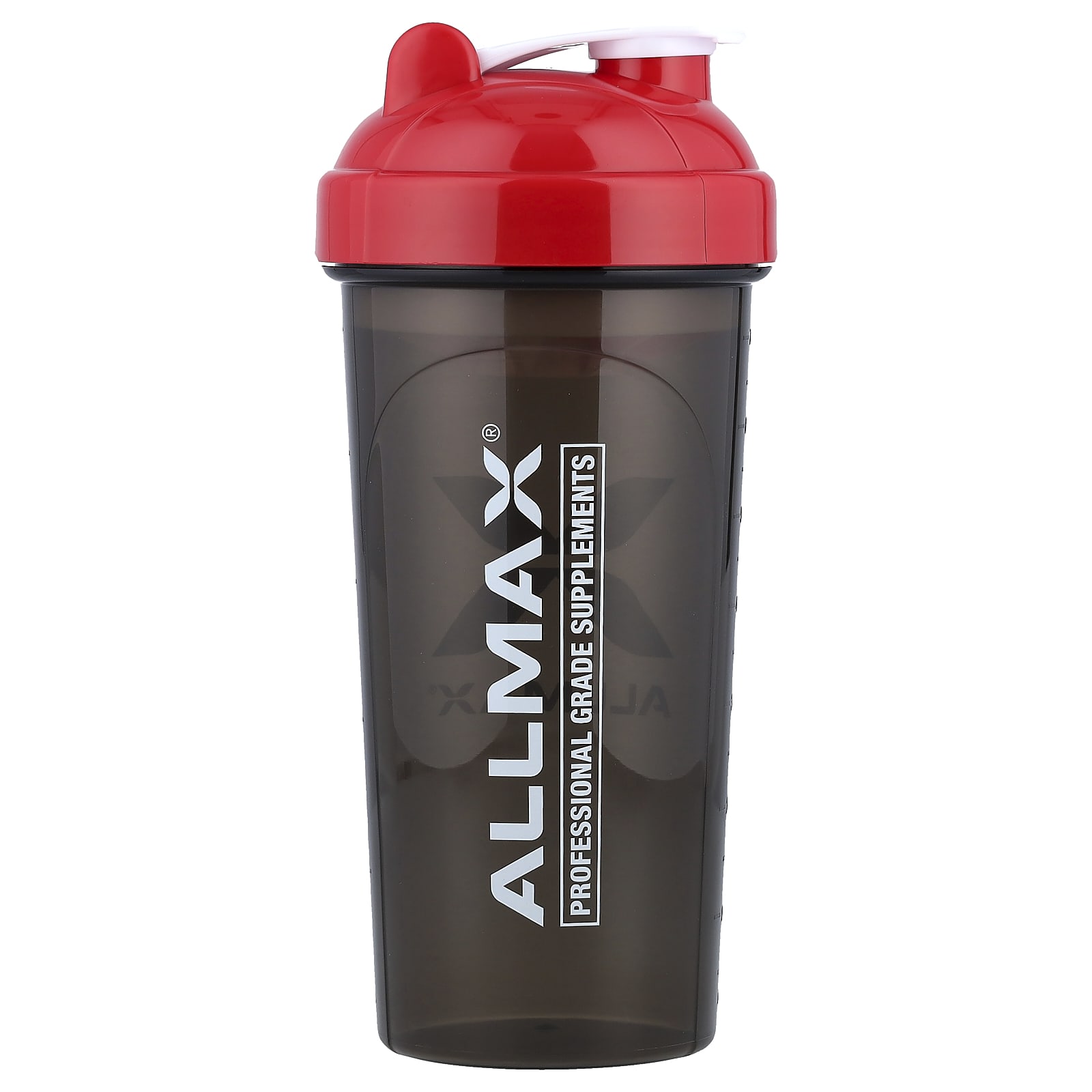 ALLMAX, 防漏搖杯，黑色/紅色，25 盎司（700 毫升）