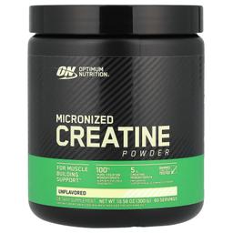 Optimum Nutrition, 肌酸粉，微粉化，天然原味，5000毫克，10.5盎司（300克）