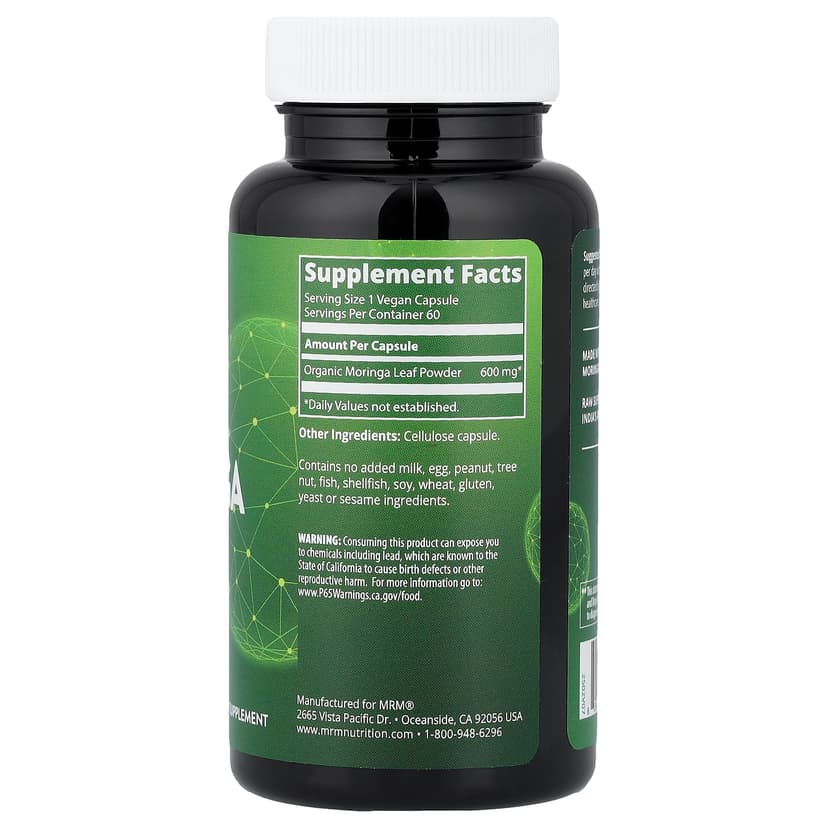 MRM Nutrition, 辣木葉全素膠囊,60 粒(每粒 600 毫克)