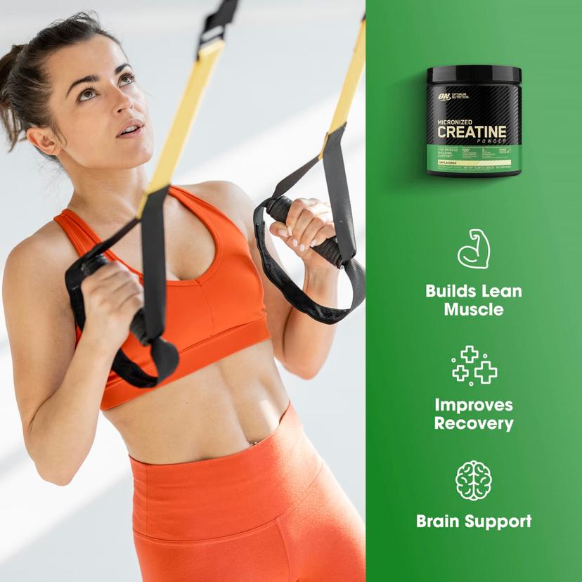 Optimum Nutrition, 肌酸粉，微粉化，天然原味，5000毫克，10.5盎司（300克）
