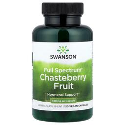 Swanson Vitamins, Full Spectrum® 聖潔莓，400 毫克，120 粒全素膠囊