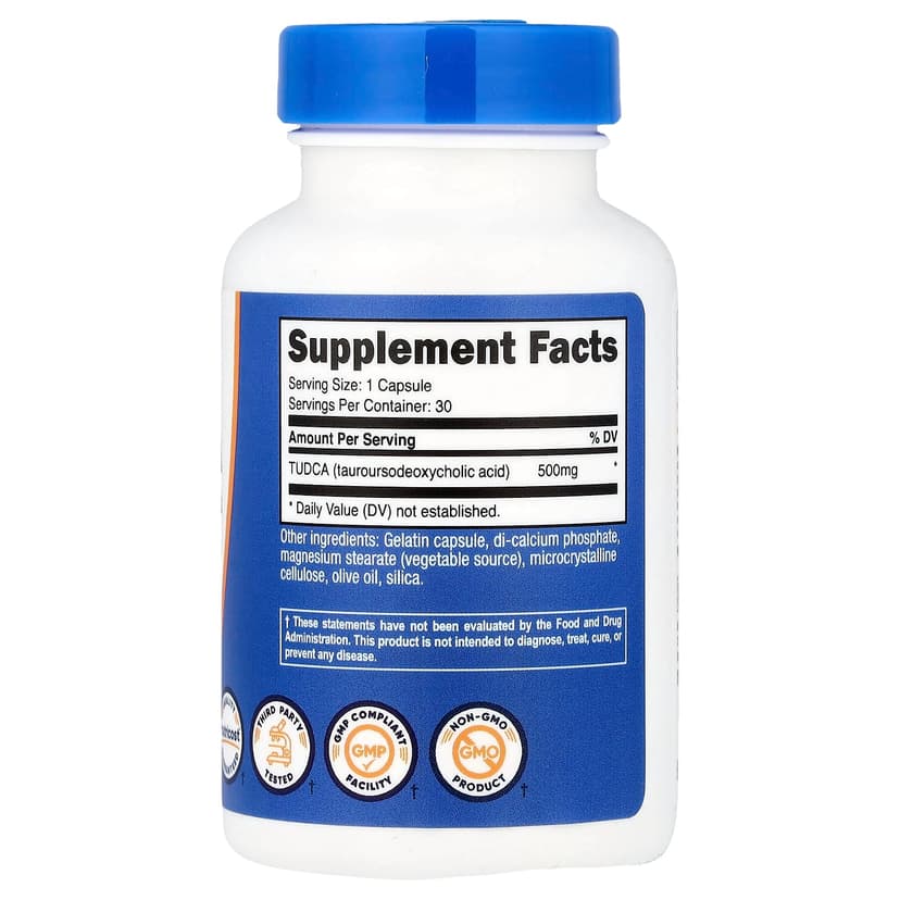 Nutricost, 牛磺熊去氧膽酸(TUDCA),500 毫克,30 粒膠囊