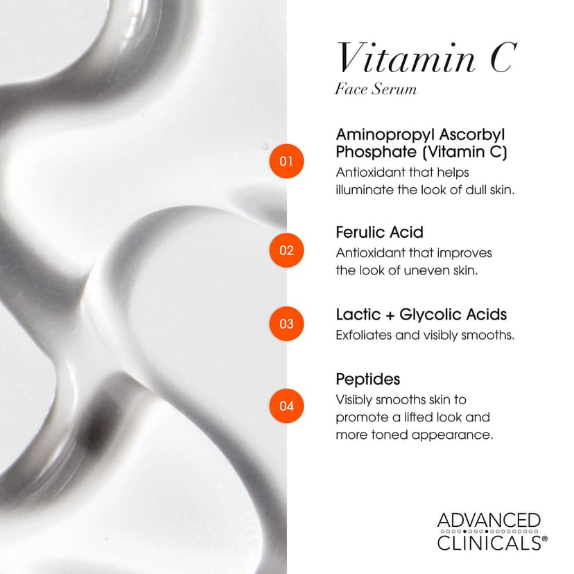 Advanced Clinicals, 維他命 C 精華,1.75 液量盎司(52 毫升)