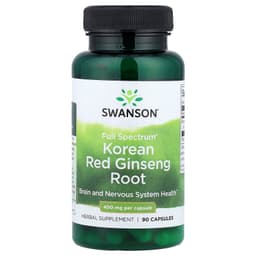 Swanson Vitamins, 多面®高麗紅參根，400 毫克，90 粒膠囊