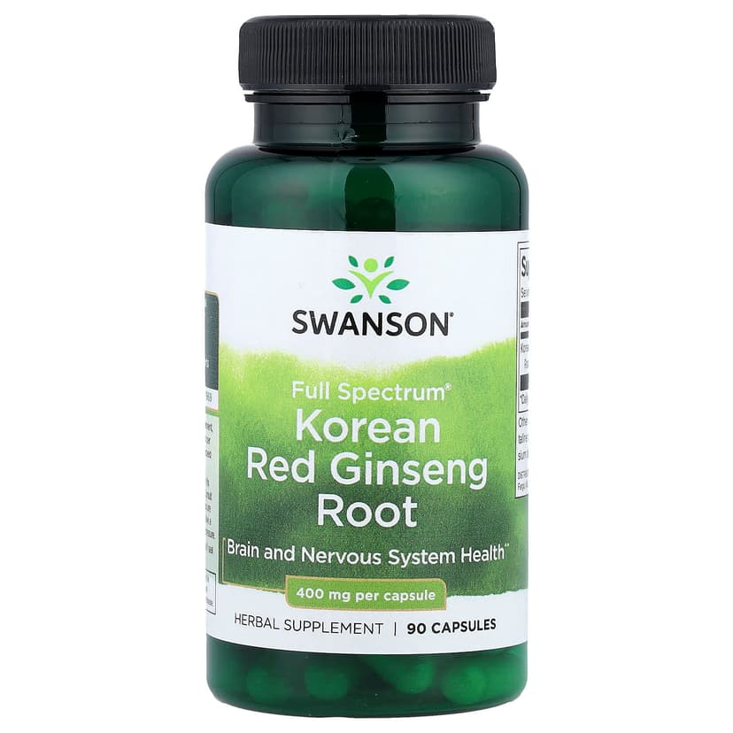Swanson Vitamins, 多面®高麗紅參根,400 毫克,90 粒膠囊