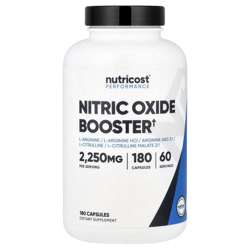 Nutricost, 表現，一氧化氮促進劑，180 粒膠囊