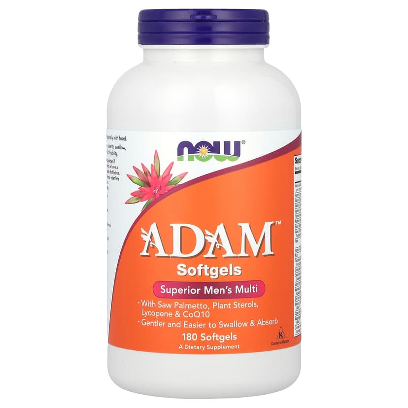 NOW Foods, ADAM™，高級男性複合維他命，180 粒軟凝膠