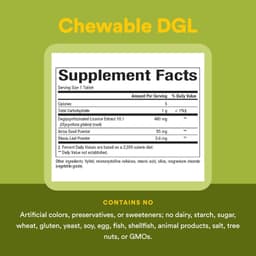 Natural Factors, DGL，解甘草提取物，180 片咀嚼片