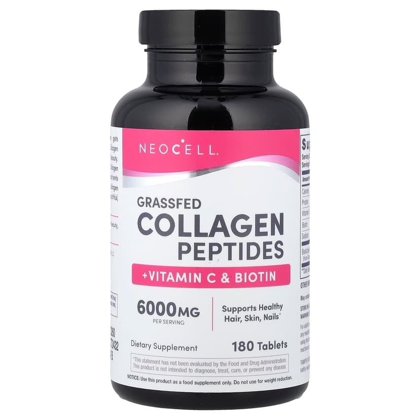 NeoCell, 超級膠原蛋白 + 維他命 C 和生物維他命,180 片