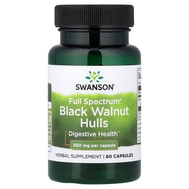 Swanson Vitamins, 多面® 黑胡桃殼，500 毫克，60 粒膠囊