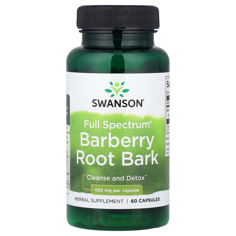 Swanson Vitamins, 多面伏牛花根皮，450 毫克，60 粒膠囊