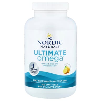Nordic Naturals, Ultimate Omega®,美味檸檬味,180 粒軟膠囊(每粒軟膠囊 640 毫克)