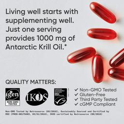 Sports Research, Omega-3 磷蝦油，雙倍功效，1,000 毫克，60 粒軟凝膠