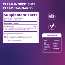 MRM Nutrition, 蟲草 CS-4 菌株全素膠囊，60 粒（每粒 750 毫克）