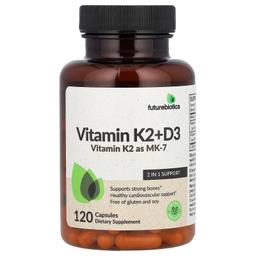 Futurebiotics, 維他命 K2 + D3，120 粒膠囊
