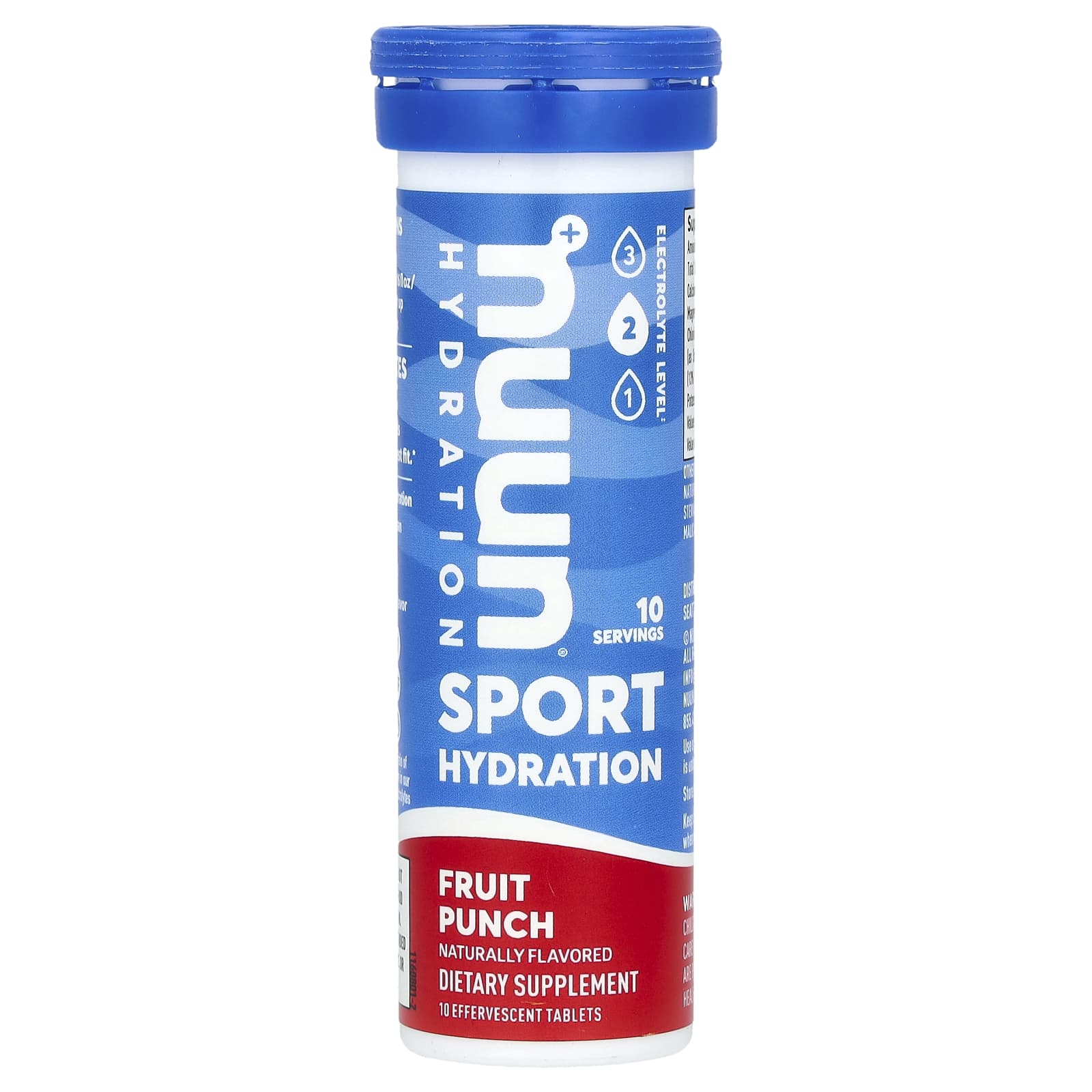 Nuun, 運動補水，泡騰電解質飲品，混合水果味，10 片