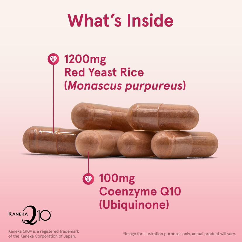 Jarrow Formulas, 紅曲米 + 輔酶 Q10，120 粒素食膠囊