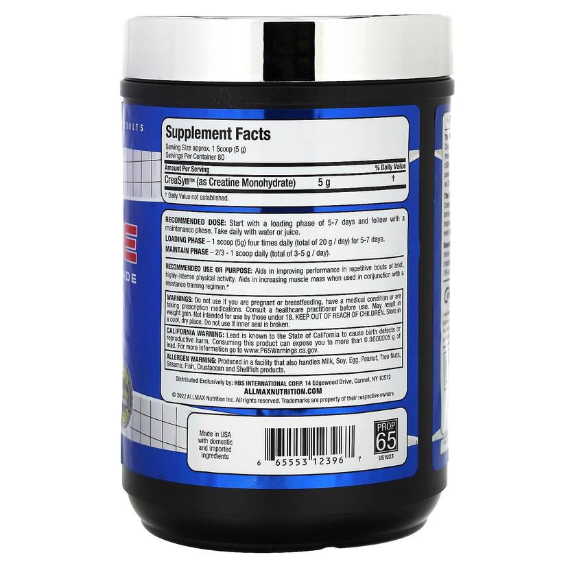 ALLMAX, 方劑品級肌酸，無香，14.11 盎司（400 克）