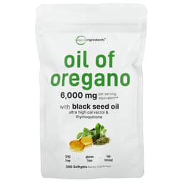 Micro Ingredients, 含黑籽油的牛至油，300 粒軟膠囊