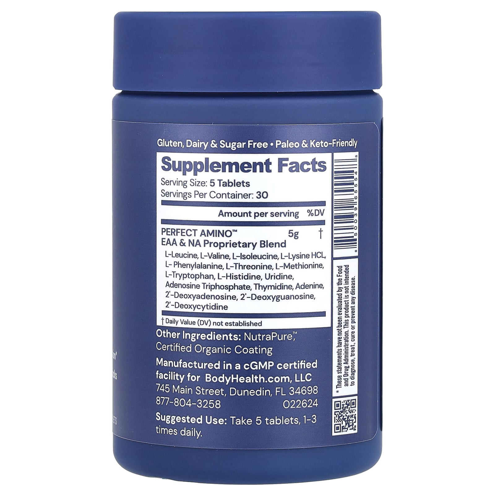 BodyHealth, Perfect Amino™，150 包衣片