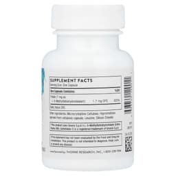 Thorne, 5-甲基四氫葉酸 (5-MTHF)，1 毫克，60 粒膠囊