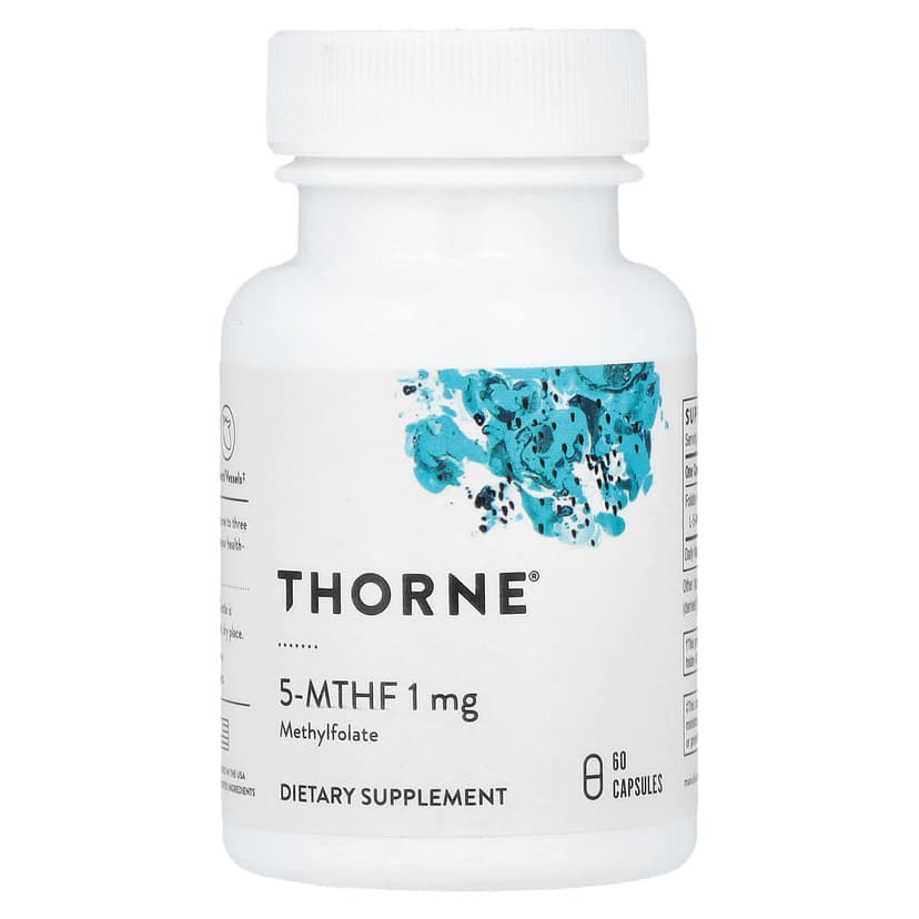 Thorne, 5-甲基四氫葉酸 (5-MTHF)，1 毫克，60 粒膠囊