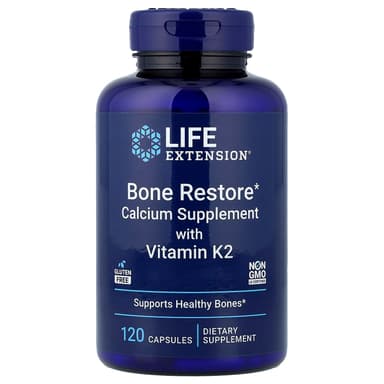 Life Extension, 含維他命 K2 的骨骼修復補充劑,120 粒膠囊