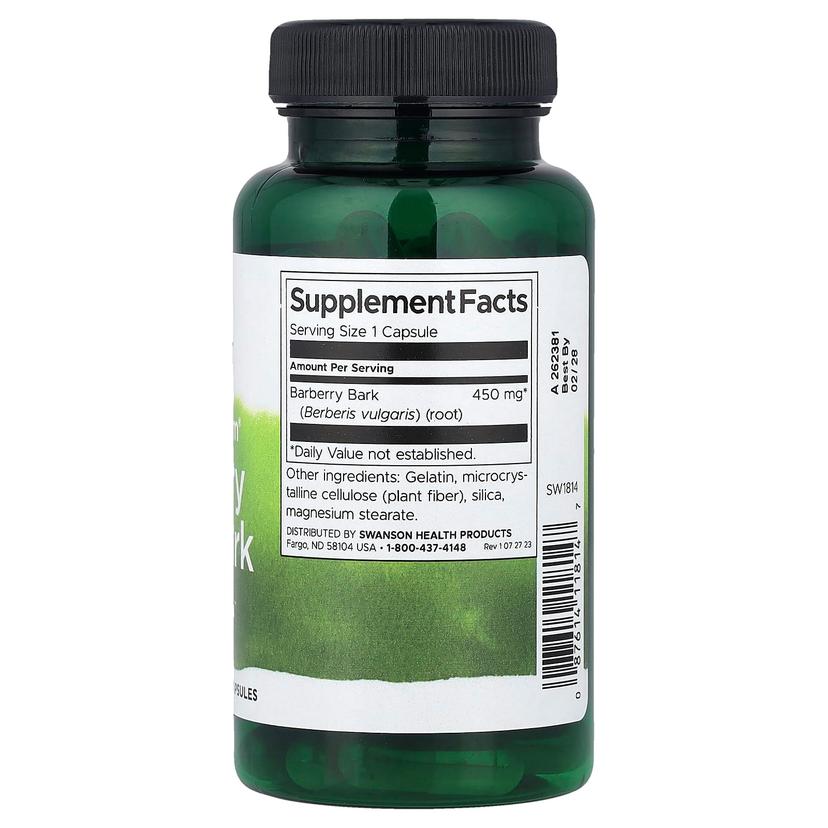 Swanson Vitamins, 多面伏牛花根皮，450 毫克，60 粒膠囊