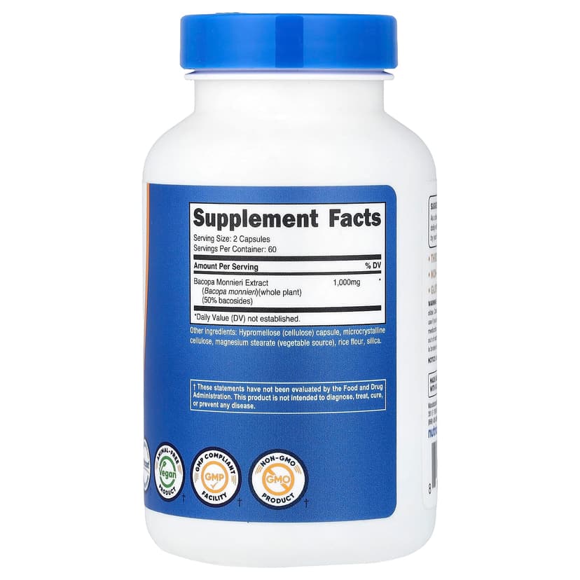 Nutricost, 假馬齒莧,1000 毫克,120 粒膠囊(每粒膠囊 500 毫克)