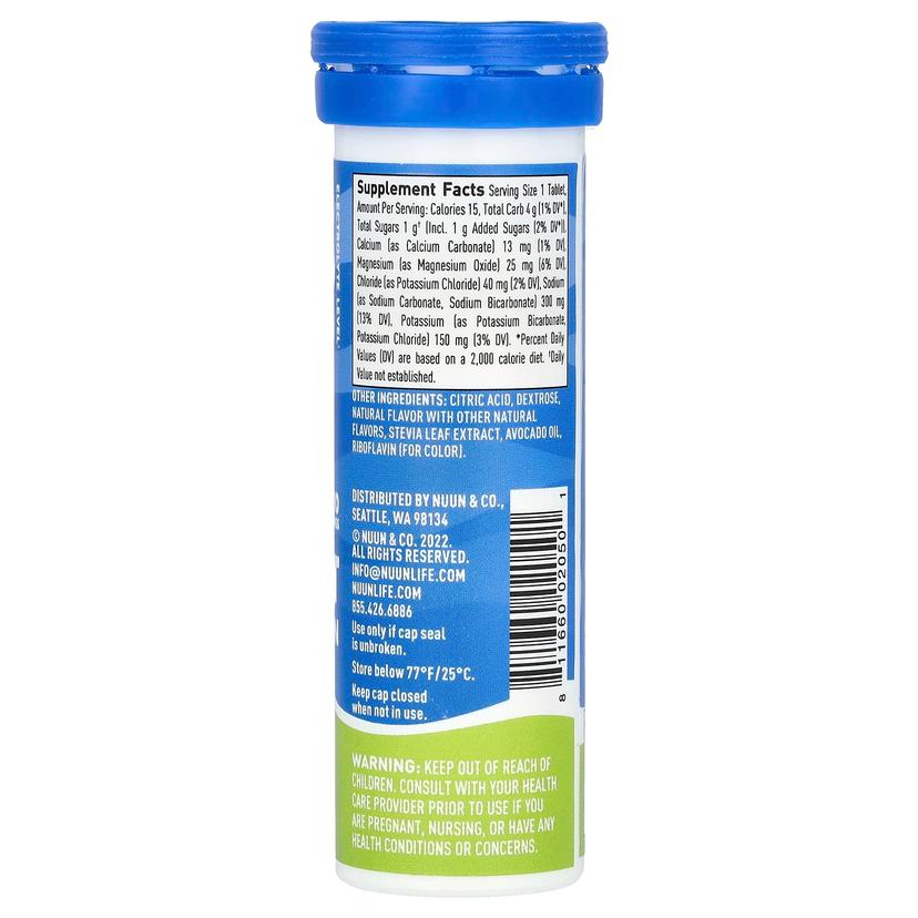 Nuun, 運動補水，泡騰電解質飲品，檸檬酸橙味，10 片