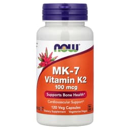 NOW Foods, MK-7，維他命 K-2，100 微克，120 粒素食膠囊
