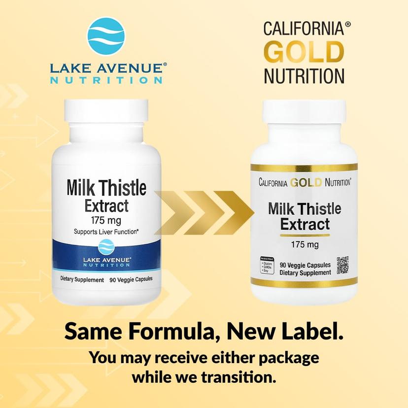 California Gold Nutrition, 水飛薊提取物，175 毫克，90 粒素食膠囊