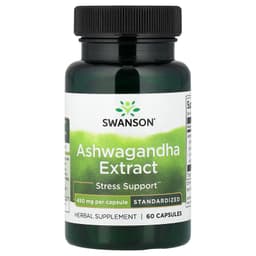 Swanson Vitamins, 南非醉茄提取物，標準化，450 毫克，60 粒膠囊
