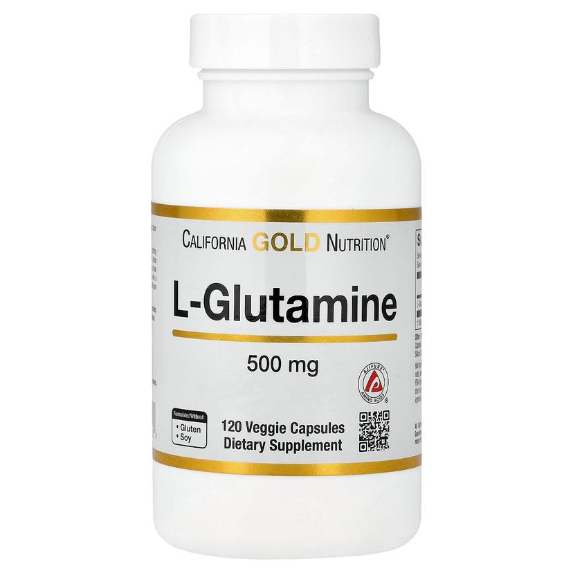 California Gold Nutrition, L-谷氨酰胺，AjiPure，120 粒素食膠囊（每粒 500 毫克）