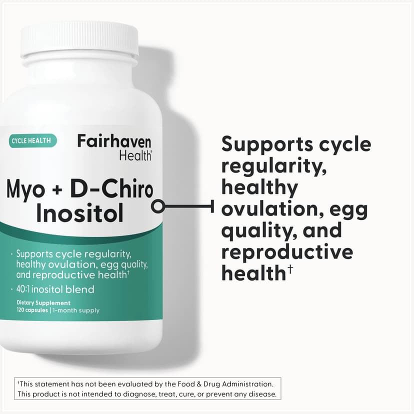 Fairhaven Health, Myo + D-Chiro 肌醇,120 粒膠囊