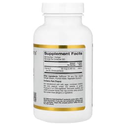California Gold Nutrition, 維他命 D3，50 微克（2,000 國際單位），360 粒魚明膠軟凝膠