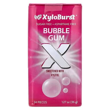 Xyloburst, 木糖醇口香糖,泡泡糖,24 片,1.27 盎司(36 克)
