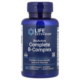 Life Extension, 生物活性全複合維他命 B，60 粒素食膠囊