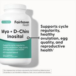 Fairhaven Health, Myo + D-Chiro 肌醇，240 粒膠囊