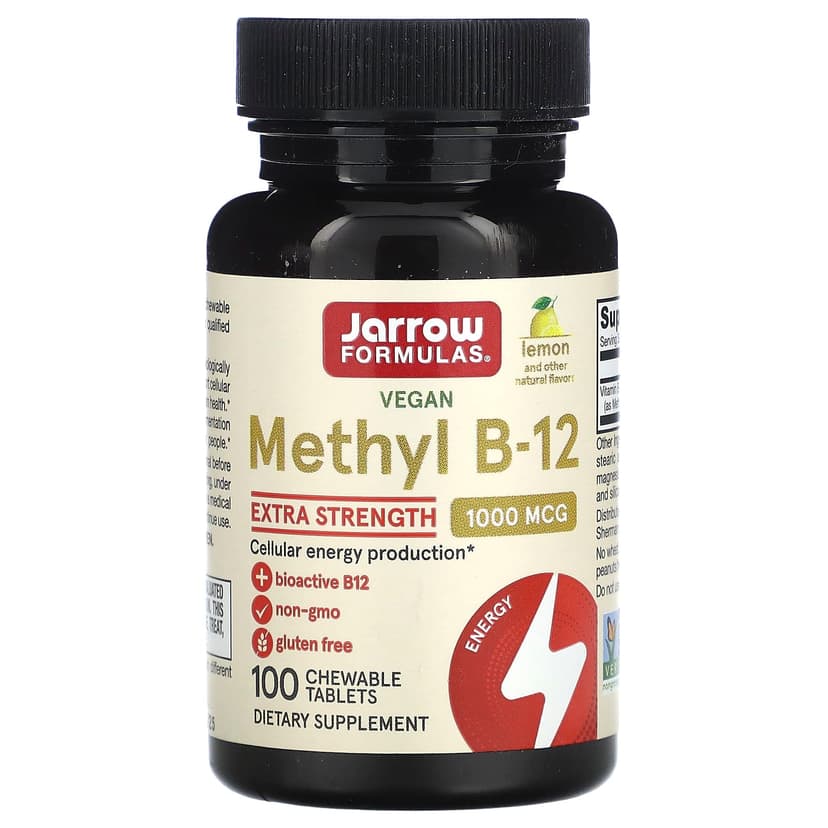 Jarrow Formulas, 甲基 B-12,檸檬味,1,000 微克,100 塊咀嚼錠劑