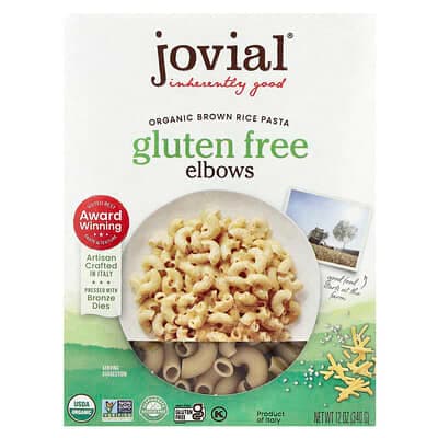 Jovial, 有機糙米義大利面,角狀通心粉 ,無麩質,12盎司(340克)
