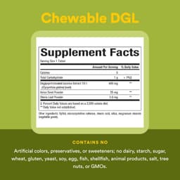 Natural Factors, 去甘草酸甘草根提取物, 90粒咀嚼片