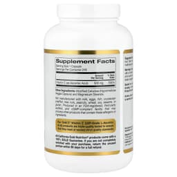 California Gold Nutrition, Gold C®，USP 級維他命 C，500 毫克，240 粒素食膠囊